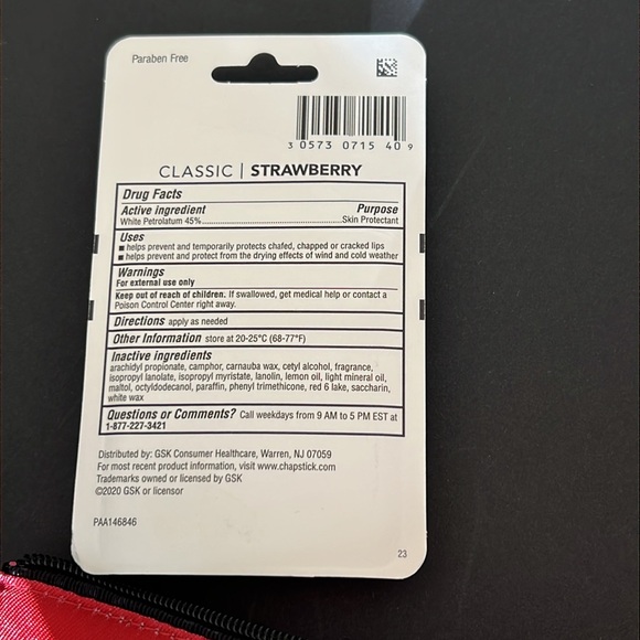 Kate Spade x Clinique Pouch with Strawberry Chapstick - Picture 5 of 5